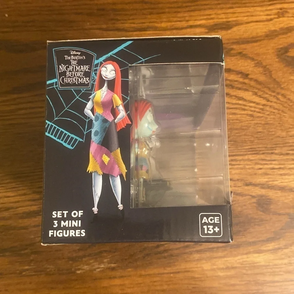 Disney Nightmare Before Christmas CultureFly Jack Sally Zero Mini Figure 3 Set N